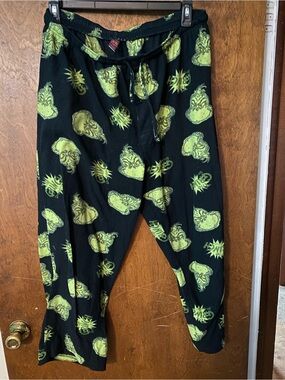 Xl grinch fleece leisure pants
